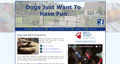 Desktop Screenshot of dogsjustwanttohavefun.com